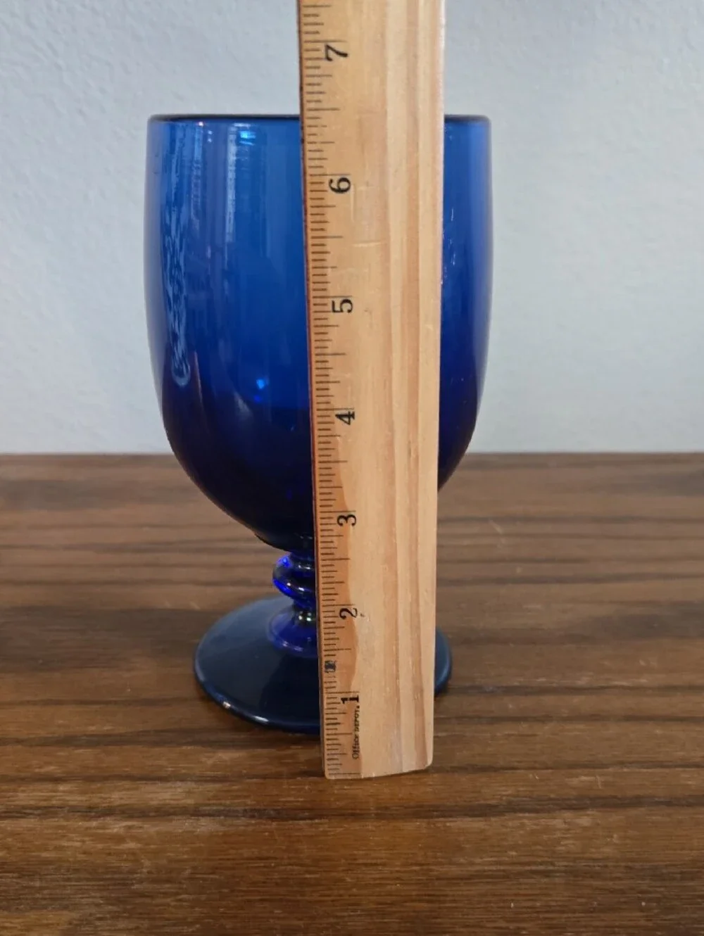 Imperial Glass Cobalt Blue Goblet Tote 15